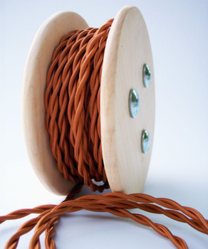 Copper Cloth-Covered Antique Wire Copper Cloth-Covered Antique Wire