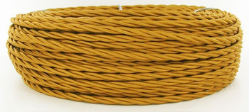 Golden Bronze Cloth-Covered Wire Golden Bronze Cloth-Covered Wire