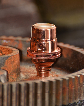 Polished Copper Candelabra Socket Polished Copper Candelabra Socket