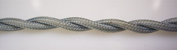 Gray Cotton Cloth-Covered Twisted Electrical Wire - 18 Gauge - Bulk Roll Gray Cotton Cloth-Covered Twisted Electrical Wire - 18 Gauge - Bulk Roll