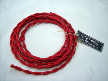 Red Cloth-Covered Wire Red Cloth-Covered Wire