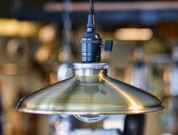 Shade - Antique Brass Finish Shade - Antique Brass Finish