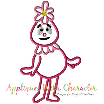 Foofie Pink Applique Design Foofie Pink Applique Design