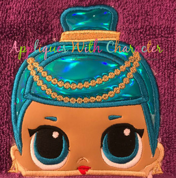 Genie Doll Peeker Applique Design Genie Doll Peeker Applique Design