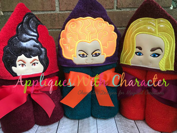 Halloween Sister Peeker Applique Design Bundle Pack Halloween Sister Peeker Applique Design Bundle Pack