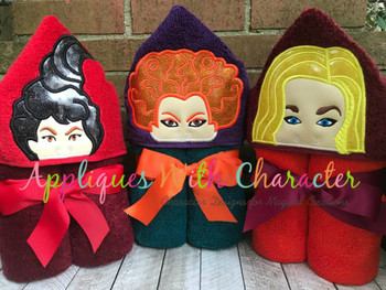 Halloween Sister Peeker Applique Design Bundle Pack Halloween Sister Peeker Applique Design Bundle Pack