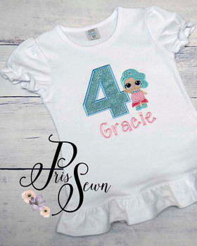 Splash Doll Applique Design Splash Doll Applique Design