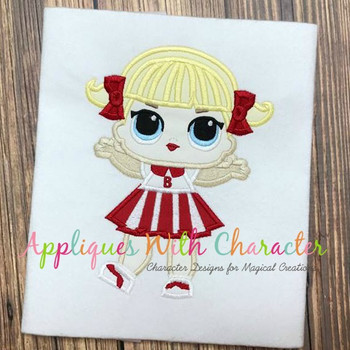 Cheer Doll Applique Design Cheer Doll Applique Design