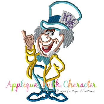 Alyce Mister Hatter Full Body Applique Design Alyce Mister Hatter Full Body Applique Design