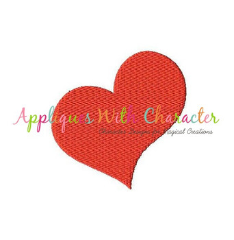 Swish Heart Filled Stitch Embroidery Design Swish Heart Filled Stitch Embroidery Design