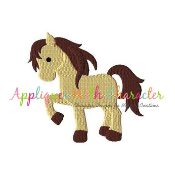 Horse Filled Stitch Embroidery Design Horse Filled Stitch Embroidery Design