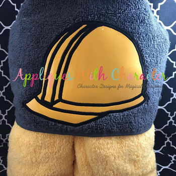 Construction Hat Peeker Applique Design Construction Hat Peeker Applique Design