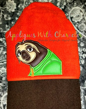 Zoo Sloth Applique Design Zoo Sloth Applique Design