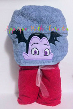 Vampire Girl Peeker Applique Embroidery Design Vampire Girl Peeker Applique Embroidery Design