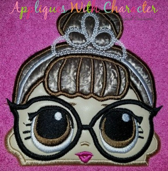 IT Baby Audrey Hepburn Doll Peeker Applique Design IT Baby Audrey Hepburn Doll Peeker Applique Design
