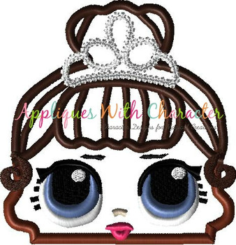 Miss Baby Doll Peeker Applique Design Miss Baby Doll Peeker Applique Design
