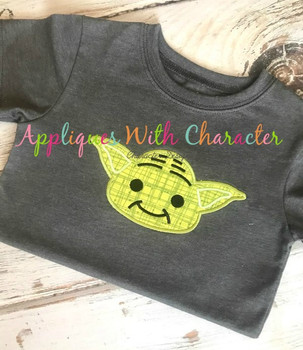 Yoda Star Battles Applique Design Yoda Star Battles Applique Design