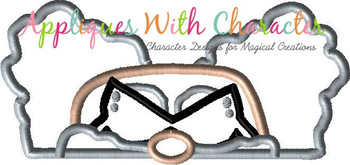 Professor Messy Pants Peeker Applique Design Professor Messy Pants Peeker Applique Design