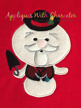 Rudy Sam the Snowman Applique Design Rudy Sam the Snowman Applique Design