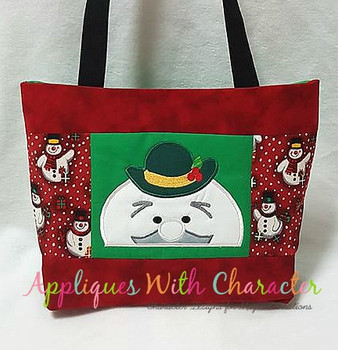 Rudy Sam the Snowman Peeker Applique Design Rudy Sam the Snowman Peeker Applique Design