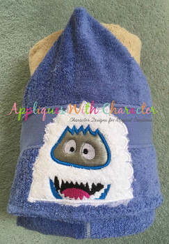 Rudy Abominable Snowman Peeker Applique Design Rudy Abominable Snowman Peeker Applique Design