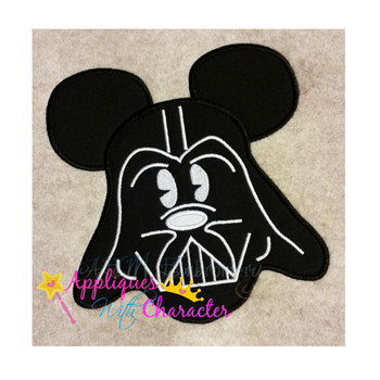 Mr Mouse Darth Vader Applique Design Mr Mouse Darth Vader Applique Design