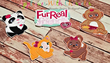 Furry Kitty Applique Design Furry Kitty Applique Design
