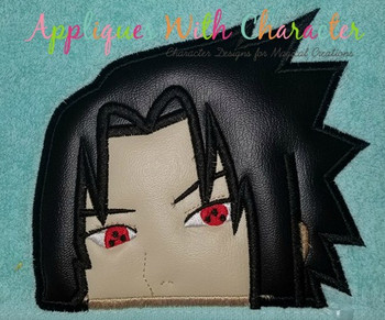 Boy Ninja Peeker Applique Design Boy Ninja Peeker Applique Design