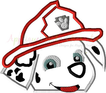 Pup Patrol Marshill Pup Peeker Applique Design Pup Patrol Marshill Pup Peeker Applique Design