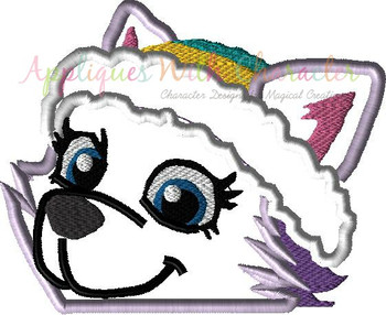 Pup Patrol Everi Peeker Applique Design Pup Patrol Everi Peeker Applique Design
