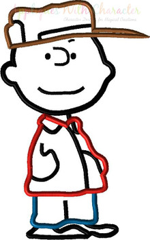 Peanuts Charles Applique Design Peanuts Charles Applique Design