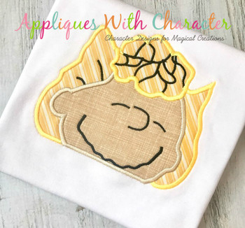 Peanuts Salley Peeker Applique Design Peanuts Salley Peeker Applique Design