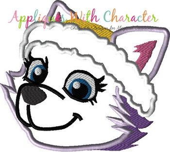 Pup Patrol Ever Full Face Applique Design Pup Patrol Ever Full Face Applique Design