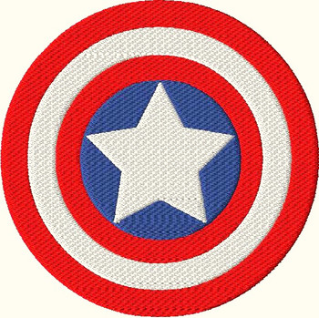 America Hero Filled Stitch Embroidery Design America Hero Filled Stitch Embroidery Design