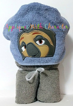 Zoo Sloth Peeker Applique Design Zoo Sloth Peeker Applique Design