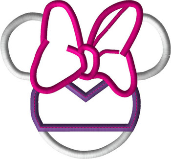 Daizy Miss Mouse Head Applique Design Daizy Miss Mouse Head Applique Design