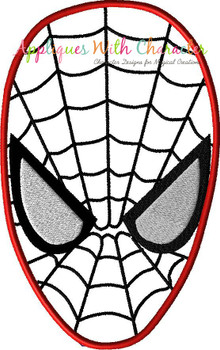 Spider Hero Face Applique Design Spider Hero Face Applique Design