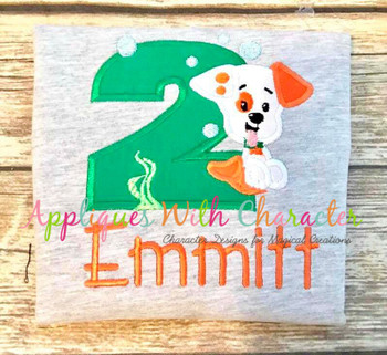 Bubble Puppy TWO Applique Design Bubble Puppy TWO Applique Design