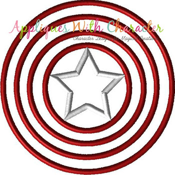 America Hero Applique Design America Hero Applique Design