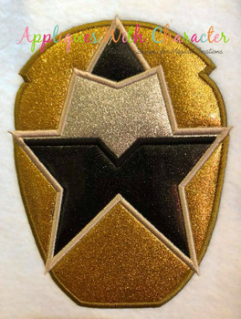 Ninja Gold Helmet Applique Design Ninja Gold Helmet Applique Design