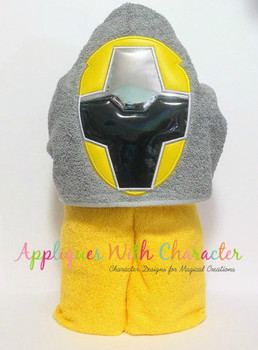 Ninja Yellow Helmet Applique Design Ninja Yellow Helmet Applique Design