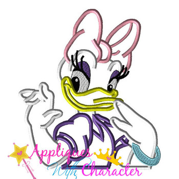 Daizy Duck Bust Applique Design Daizy Duck Bust Applique Design