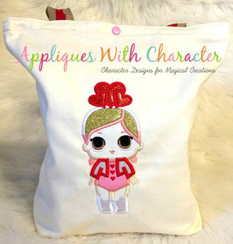 Valentines Doll Applique Design Valentines Doll Applique Design