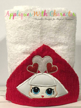 Hearts Doll Peeker Applique Design Hearts Doll Peeker Applique Design
