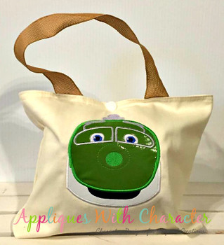 Chug Green Train Applique Design Chug Green Train Applique Design