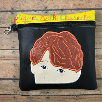 Harry Ron Wizard Peeker Applique Design Harry Ron Wizard Peeker Applique Design