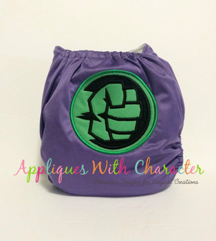 Green Fist Symbol Applique Design Green Fist Symbol Applique Design
