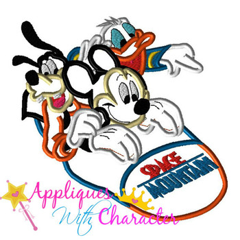Space Mountain Ride Applique Design Space Mountain Ride Applique Design