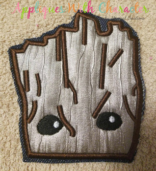 Baby Tree Root Peeker Applique Design Baby Tree Root Peeker Applique Design