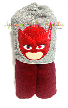 Hero Masked Owl Applique Design Hero Masked Owl Applique Design